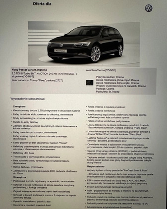 Volkswagen Passat cena 69900 przebieg: 212530, rok produkcji 2014 z Warszawa małe 352